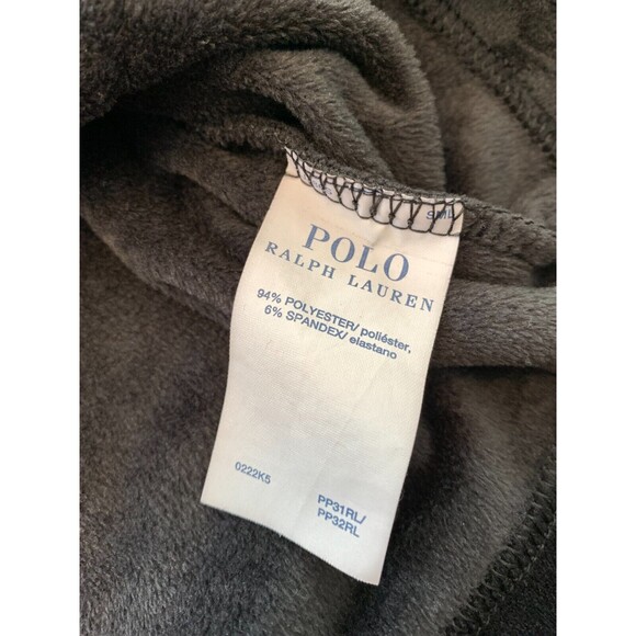 Polo Ralph Lauren Plush Hoodie Mens L Velour Long Sleeve Relaxed Lounge Sleep - Picture 7 of 7